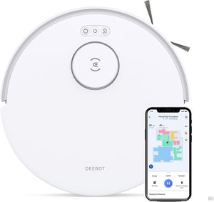 ECOVACS Deebot N20 Pro Robotic Floor Cleaner "8000Pa Strong Suction Robot Cleaner, Anti-Hair Tangle, Deep Sweeping and Vibrating Mopping, 5200mAh Battery" (WiFi Connectivity)