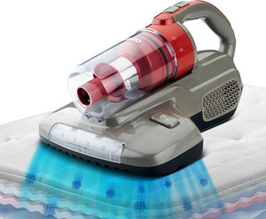 AGARO Grand Bed Vacuum Cleaner Hand-held Vacuum Cleaner Mite Remover, Cyclonic Technology for Dust Collection, UV Light Sterilization, 12kPa Suction Power, Suitable for Bed, Sofa, Pillow & Other Fabric Surfaces, Grey & Black with Anti-Bacterial Cleaning