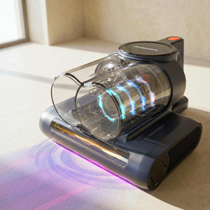 Domestica Dustro Bed Vacuum Cleaner with Smart Dust Sensor, UV-C Light & HEPA Filter Hand-held Vacuum Cleaner with Anti-Bacterial Cleaning