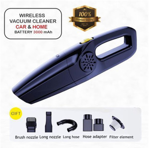 EVETIS Portable Car/Home Vacuum Cleaner Wet-Dry Wireless vacuum cleaner,3000Mah Battery Wet & Dry Vacuum Cleaner with 2 in 1 Mopping and Vacuum, Anti-Bacterial Cleaning, Reusable Dust Bag