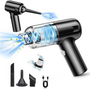 Powerful Mini Car Vacuum Cleaner | High Power Handheld Suction Motor, USB | 10–15 Min Cordless Vacuum Cleaner with 2 in 1 Mopping and Vacuum