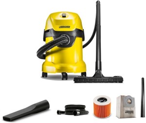 Karcher WD3* EU-I/WD3* EU Wet & Dry Vacuum Cleaner with Powerful Suction,German Cleaning Technology with Reusable Dust Bag