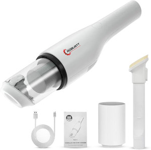 Robustt Car Vacuum Cleaner 7800mah Battery With Dual Hepa Filter| 6000pa Suction Power Cordless Vacuum Cleaner