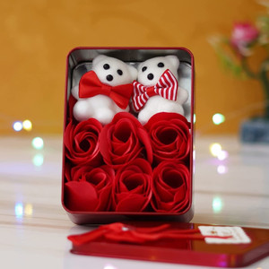 god & god's Artificial Flower, Showpiece, Soft Toy Gift Set