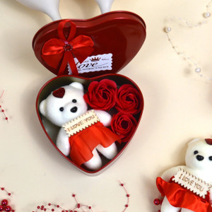 BUC Artificial Flower, Soft Toy Gift Set