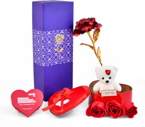 PRIDE STORE Artificial Flower Gift Set
