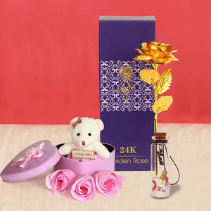 TIED RIBBONS Artificial Flower Gift Set