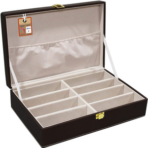 atorakushon Wooden Eyeglasses Spectacles Goggles Box Storage