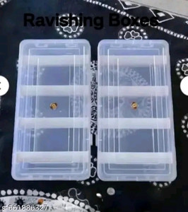 AMANDCO Multipurpose Plastic 2 Boxes Each Box with 4 Rod Stick for Women and Girls ,Organizer Case For Jewellery, Bangles Box, Lockable Vanity Box, ( Pack Of 2 ) Vanity Box