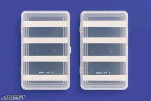 AMANDCO Multipurpose Plastic 2 Boxes Each Box with 4 Rod Stick for Women and Girls ,Organizer Case For Jewellery, Bangles Box, Lockable Vanity Box, ( Pack Of 2 ) Vanity Box