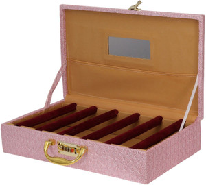 TAJ BEAUTY CENTER 6 rods bangle box stylish 6-Rods Bangle Box: Elegant Storage for Your Precious Bangles" Vanity Box