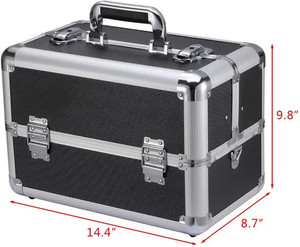 Bridal Cosmetic vanity case Double Key Lock Solid Professional Makeup Case  Vanity Box Price in India Buy Bridal Cosmetic vanity case Double Key Lock 