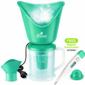 DR. SRADISH 3 in 1 Facial Steamer for Face Nano Ionic Steam Measuring Jar & Nose Attachment Vaporizer