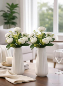 Nivash Plastic Vase White - Image 6