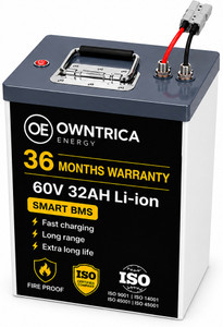 owntrica energy 60V 32Ah Lithium Battery for Electric Two Wheelers - Image 4
