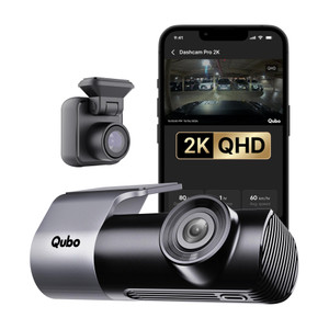 Qubo Smart Dashcam Pro 2k +rear cam Dashboard Camera System