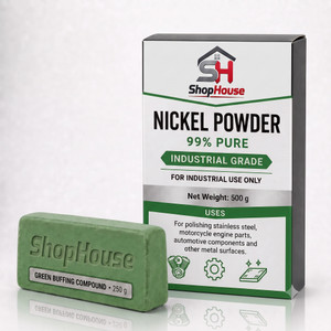 shophouse Nickel Powder 500g & Green Compound Rouge Bar 250g Combo Engine Cleaner
