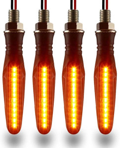 Autofledge Front, Rear, Side LED Indicator Light for Bajaj, Bullet, Datsun, Hero, Honda, KTM, Kawasaki, Royal Enfield, TVS, Universal For Bike, Yamaha 3 Series, 4 Series, 5 Series, 6 Series, 7 Series