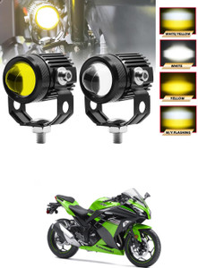 Dual-Color LED Projector Pod Lights – Bumper/Driving/Fog – For Car Or Motorcycle (2-Pack)
