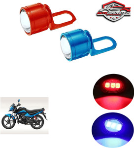 Autoinnovation Bike RED Blue Strobe Blinking LED Light for Hero