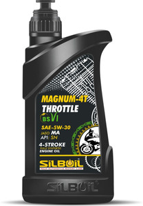 SILBOIL MAGNUM-4T THROTTLE BSVI 5W-30 ( API: SN) ( JASO: MA) High Performance Full-Synthetic Engine Oil