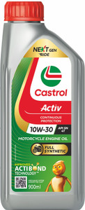 Castrol Activ 4T 10W-30 for Bikes API SN and JASO MA2 Full-Synthetic Engine Oil