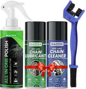 WAZZOX Chain Lubricant + Cleaner + Polish Combo - Image 2