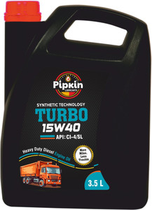 PIPKIN Turbo 15W40 CI4/SL Diesel Engine oil 3.5 Litres for SUVs, MUVs & Crossovers | Synthetic Technology Maximum Power & Superior Protection High Performance Engine Oil