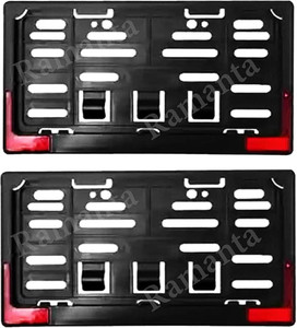 Hsrp Set Ramanta HSRP Number Plate Frames with Reflectors F/R Frames Compatible ...