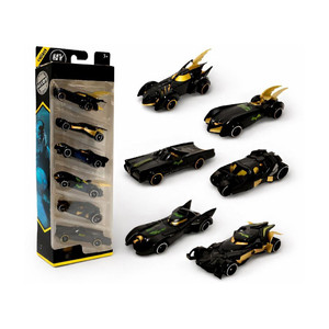 TOYRENTTO 6-Piece Black Superhero Die-Cast Cars Set - Image 6