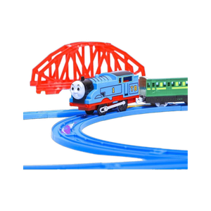 J K INTERNATIONAL Battery Operated Train Toy Track Set for Kids with Sound & Flashing Light