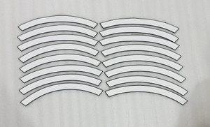 Auto MT White Tyre Sticker for 4 Tires - Image 4