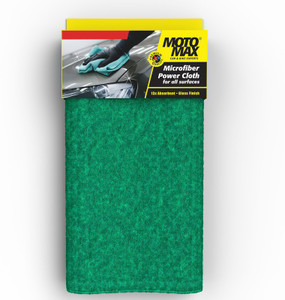Motomax 384 GSM Microfibre Cloth|High Absorbent | No Streaks, Lint or Scratch mark Polyester Vehicle Washing  Sponge
