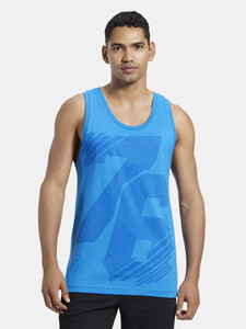 JOCKEY Graphic Print Men Round Neck Blue T-Shirt