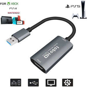 Tobo Audio Video Capture Card HDMI to USB 3.0 4K 1080P 60HZ Capture Device for Streaming Gaming Teaching Video Recorder 1080 inch Blu-ray Player