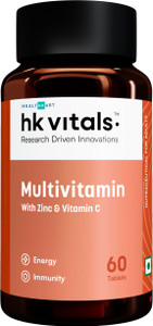 HEALTHKART HK Vitals Multivitamin with Ginseng Extract, Taurine and Multiminerals