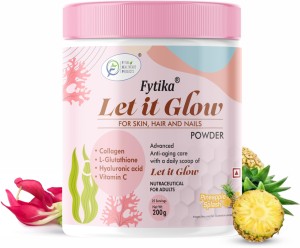 FYTIKA HEALTHCARE PRODUCTS Let It Glow Collagen for skin, hair and nails For men & women (Pineapple flavor)