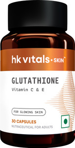 hk vitals Glutathione | With Vitamin C, E & Biotin | For Skin Glow and Hydration