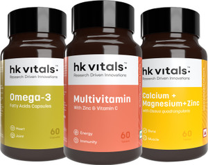 hk vitals Omega 3 + Multivitamin + Calcium, Magnesium & Zinc - Image 6