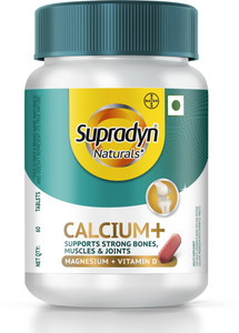 GRAB : Supradyn Naturals Calcium+ Supplement (60 Tablets) @295.