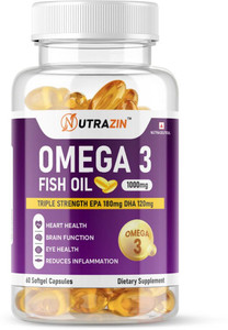 NUTRAZIN Omega 3 Fish Oil 1000mg (60 Softgels)