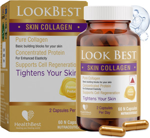 HealthBest LookBest Skin Collagen Capsules | Biotin | Protein | Skin Care