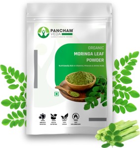 PanchamVeda Organic Moringa Powder Green Superfood for Weight Loss, Skin & Hair Care