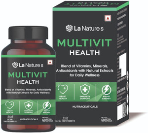 La Natures Multivit Health| Multivitamin for Energy Stamina Immunity & Overall Health|