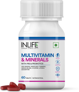 INLIFE Multivitamin and Minerals Supplement With Biotin for Men & Women