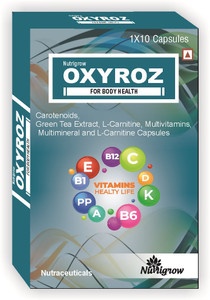 CARE FORMULATION OXYROZ Ginkgo Biloba,Cartenoids,Green tea Extract,L- Carnitine/(pack of 5 strips) Price in India - Buy CARE FORMULATION OXYROZ Ginkgo  Biloba,Cartenoids,Green tea Extract,L-Carnitine/(pack of 5 strips) online  at Flipkart.com