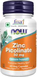 Now Foods Zinc Picolinate 50 mg 60 Veg Capsules.
