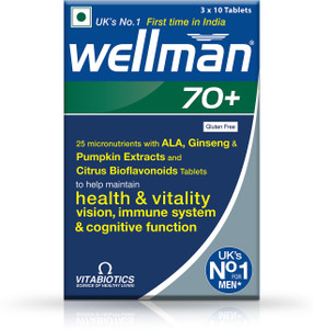 wellman 70+ Multivitamin Health Supplement For Men