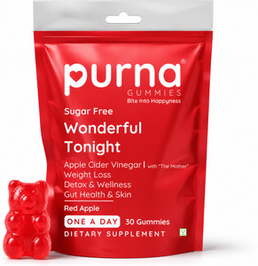 Purna Sugar Free Apple Cider Vinegar Gummies (30)