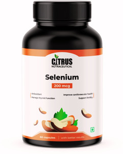 CITRUS NUTRACEUTICAL Selenium 200 mcg for Immune System, Thyroid, Prostate and Heart Health